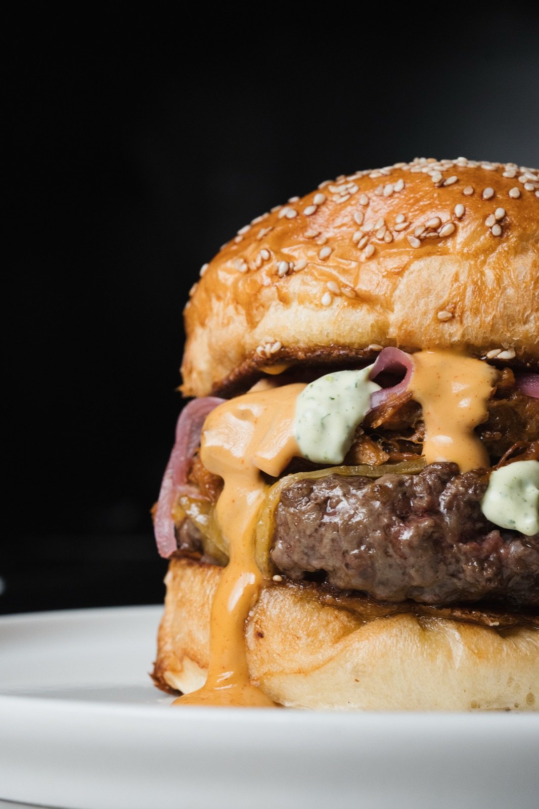 Hamburguesa doble con queso fundido