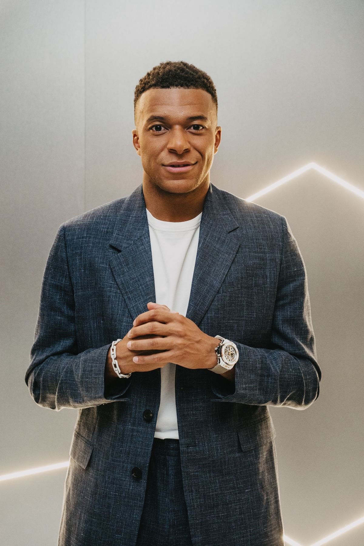 Retrato de Kylian Mbappé para Hublot